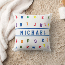 Personalisierter Alphabet-Throw-Kissen