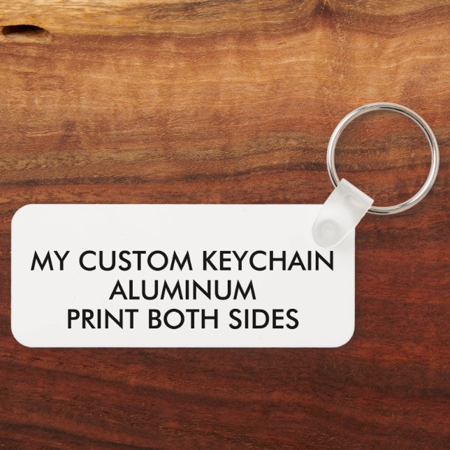 Personalisierter ALUMINIUM-FOTO-SCHLÜSSELANHÄNGER Schlüsselanhänger (Vorderseite)