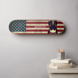 Personalisierter American Bull Dog Skateboard