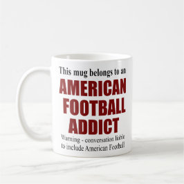 Personalisierter American Football Fan Kaffeetasse