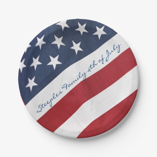 Personalisierter amerikanische pappteller (Vorderseite)