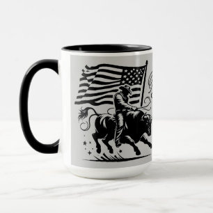 Personalisierter Amerikanischer Bull Rider Rodeo  Tasse