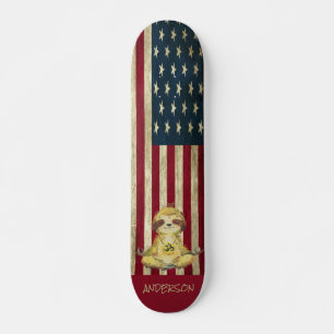 Personalisierter amerikanischer Friedensschwanz Skateboard