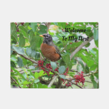Personalisierter amerikanischer Robin - Backyard B