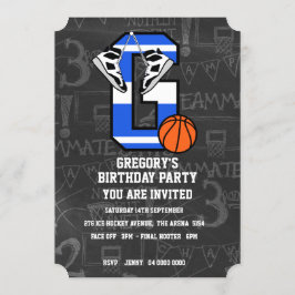 Personalisierter Anfangsbuchstabe G Einladung