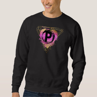 Personalisierter Anfangsbuchstabe P Deko Niedlich  Sweatshirt