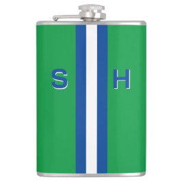 Personalisierter Anfangsstreifen Flachmann