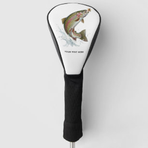 Personalisierter Angler – Forellen-Angel-Design Golf Headcover