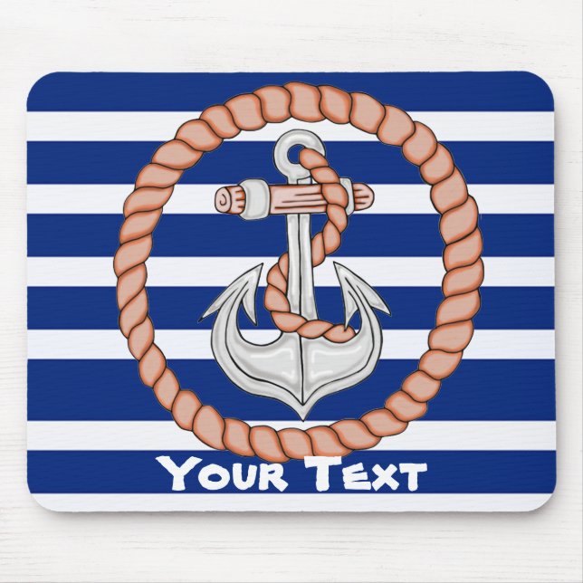 Personalisierter Anker-1-Mauspad Mousepad (Vorne)