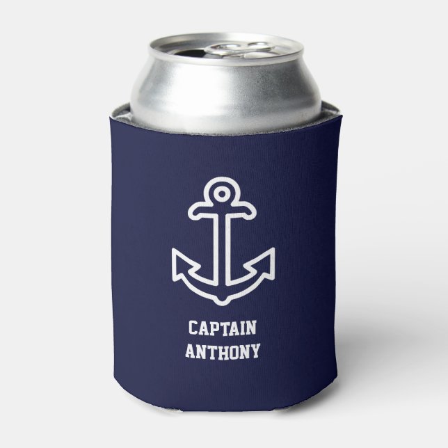 Personalisierter Anker für Navy Blue Dosenkühler (Kanne Vorderseite)