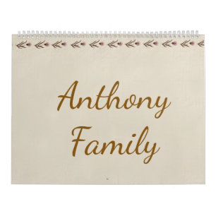 Personalisierter "Anthony Family"-Kalender - Kalender