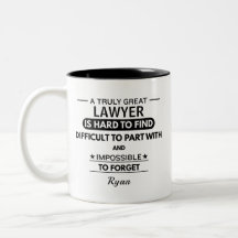 Personalisierter Anwalt-Becher als Dankeschön-Gesc
