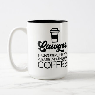Personalisierter Anwalt & Kaffeegenuss Zweifarbige Tasse