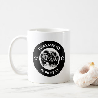 Personalisierter Apotheker Papa Bear Coffee Tasse