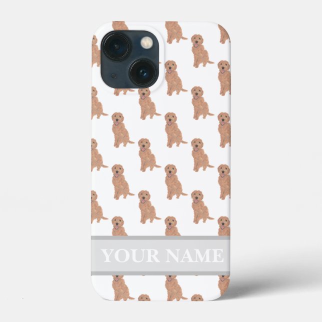 Personalisierter Apricot Red Golden Doodle Doodle Case-Mate iPhone Hülle (Rückseite)