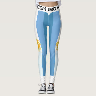 Personalisierter Argentinien-Fußballfan Leggings