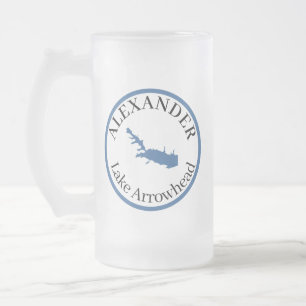 Personalisierter Arrowhead Classic-See Mattglas Bierglas