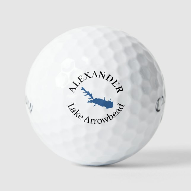 Personalisierter Arrowhey Lake Golfball (Vorderseite)