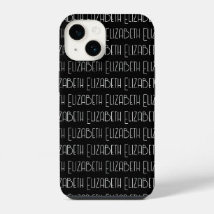 Personalisierter Art Deco Stil benutzerdefinierter iPhone 14 Hülle