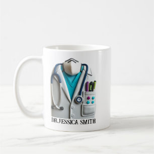Personalisierter Arzt Benutzerdefinierter Name f Kaffeetasse