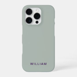 Personalisierter ash Color iPhone Case mit benutze iPhone 16 Pro Hülle