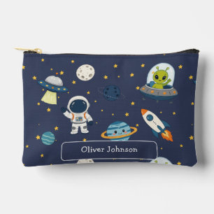 Personalisierter Astronaut Alien Rakete Weltraumfo Zubehörtasche