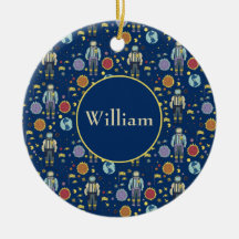 Personalisierter Astrounaut Space Man farbenfroh