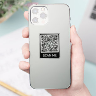 Personalisierter Aufkleber für die QR-Code-Prüfung