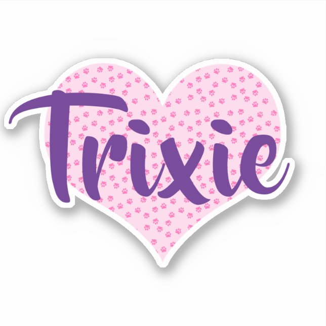 Personalisierter Aufkleber für Pawprint (Vorderseite)