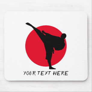 Personalisierter aufsteigender Sonnenmartial Arts Mousepad