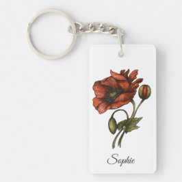 Personalisierter August Birth Blume Schlüsselanhän Schlüsselanhänger