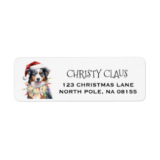 Personalisierter Australian Shepherd Weihnachten