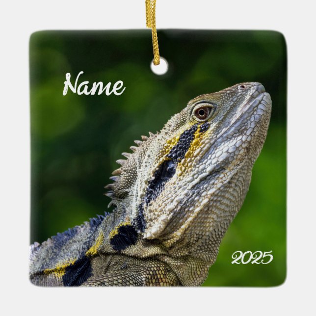 Personalisierter australischer Wasserdrache Keramikornament (Vorderseite)