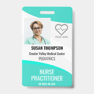 Personalisierter Ausweis Hospital Mitarbeiter Name