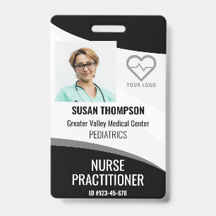 Personalisierter Ausweis Krankenhausmitarbeiter Na