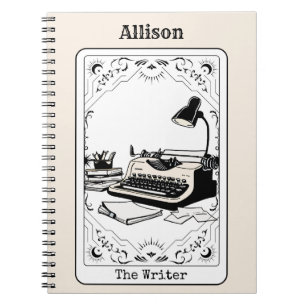 Personalisierter Autor der Writer Tarot Card Notizblock