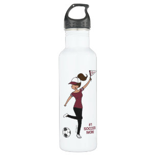 Personalisierter Avatar #1-Fußballfan Edelstahlflasche