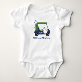 Personalisierter Baby Bodysuit für Navy & Green Go Strampler