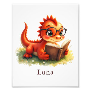 Personalisierter Baby-Drachen-Kunst-Druck für Kind Fotodruck