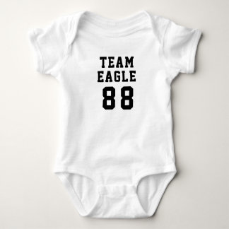 Personalisierter Baby Football Name und Nummer Baby Strampler
