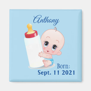 Personalisierter Baby-Junge-Refrigerator Magnet