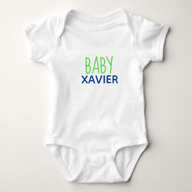 PERSONALISIERTER BABY-Kinderanzug Baby Strampler (Vorderseite)