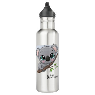 Personalisierter Baby-Koala Edelstahlflasche