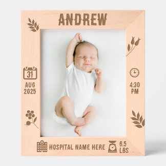 Personalisierter Baby-Memory-Frame | DP7 Geätzte Rahmen