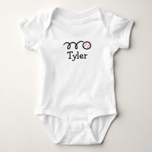 Personalisierter Baby-Strampler-Body mit Baseball Baby Strampler