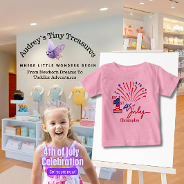 Personalisierter Baby T - Shirt am 1. Juli