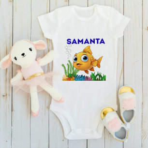 Personalisierter Babyaanzug "Vorname des Kindes" K Baby Strampler