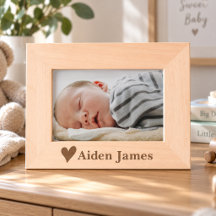 Personalisierter Babybilderrahmen