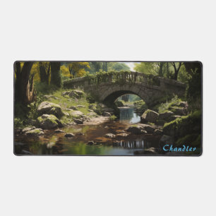 Personalisierter Bach in der Forest Desk Mat Schreibtischunterlage
