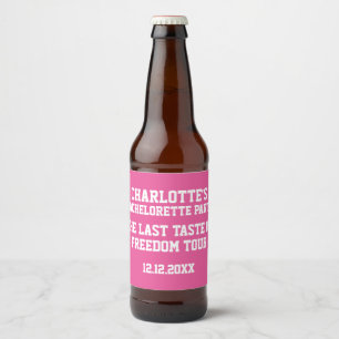 Personalisierter Bachelorette Der letzte Genuss de Bierflaschenetikett